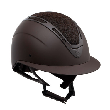 Cap Apocalypse Damen matte Kappe mit Glitzer Astm F1163-23 Zulassung Equestro
