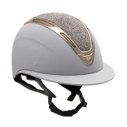 Damenreithelm Apocalypse mit bezogener Schale und Strass Astm F1163-23 zertifiziert Equestro Damen