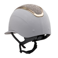 Damenreithelm Apocalypse mit bezogener Schale und Strass Astm F1163-23 zertifiziert Equestro Damen