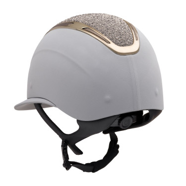 Damenreithelm Apocalypse mit bezogener Schale und Strass Astm F1163-23 zertifiziert Equestro Damen