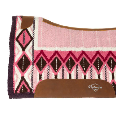 Konturgeformtes Sattelpad mit Wolldecke 34x36 Platinum Pro