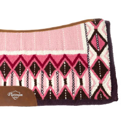Konturgeformtes Sattelpad mit Wolldecke 34x36 Platinum Pro