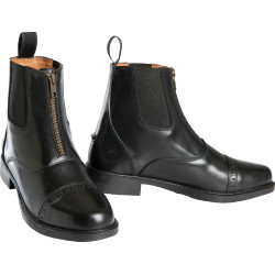 Reitstiefeletten aus Leder mit Reißverschluss