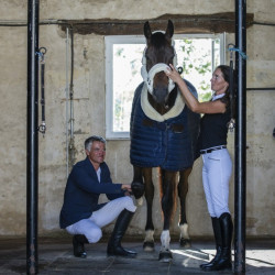 Wettkampfjacke Equithème Dublin Marineblau