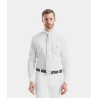 Design Herren-Langarm-Turnierhemd Reitsport Horse Pilot