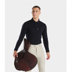 Merino-Polo aus Merinowolle Herren Horse Pilot