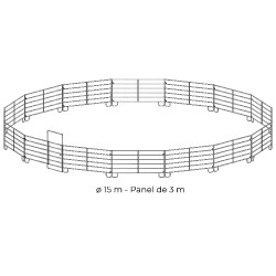 Pack verzinkte Paneele 3 m La Gée