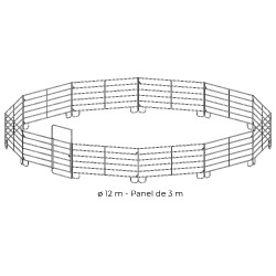 Pack verzinkte Paneele 3 m La Gée