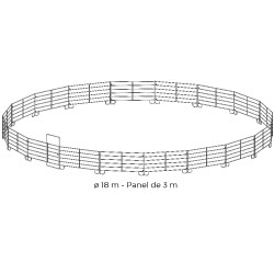 Pack verzinkte Paneele 3 m La Gée