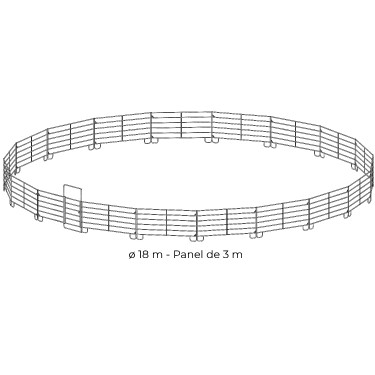 Pack verzinkte Paneele 3 m La Gée