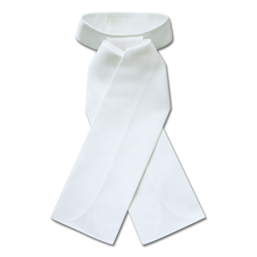 Plastron Reiten weiß ELT – Waffelpiqué, Baumwolle