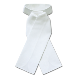 Plastron Reiten weiß ELT – Waffelpiqué, Baumwolle