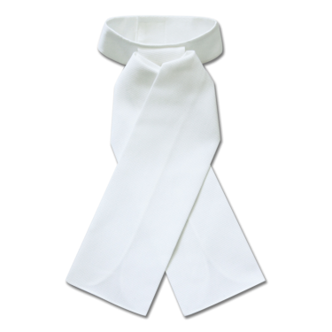Plastron Reiten weiß ELT – Waffelpiqué, Baumwolle