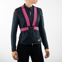 Einstellbare Weste mit reflektierenden Streifen Horze Pink