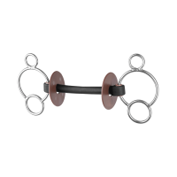 Gebiss 3 Ringe Beris Pure extra weich Extra weich Schwarz