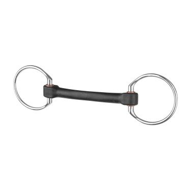 Olivenkopfgebiss Beris Pure Ring 7,5 cm extra weich Extra weich Schwarz