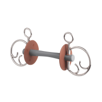 Baucher-Gebiss Beris Comfort-Mundstück Weich Braun