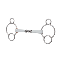 Gebiss 3 Ringe Beris doppelt gebrochen Mittel Silber