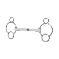 Beris 3-Ring Trense einfach gebrochen – Reitgebiss