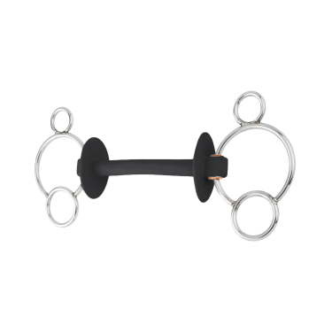 Gebiss 3 Ringe Beris Prime Extra weich Schwarz