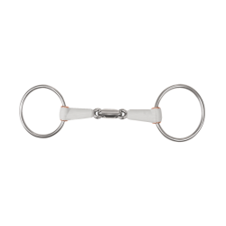 Doppelt gebrochenes Reitgebiss Beris, 7,5 cm Ringe Doppelt gebrochenes Reitgebiss Beris, 7,5 cm Ringe