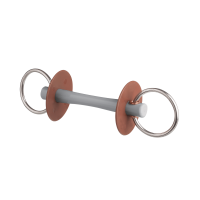 Beris Gebiss mit Comfort-Stange, feiner Ring 7,5 cm Weich Braun