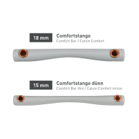 Beris Gebiss mit Comfort-Stange, feiner Ring 7,5 cm Weich Braun
