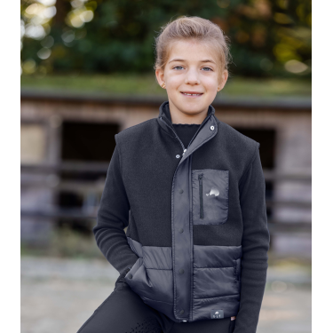 Kinder-Reitweste Fleece Stepp ELT Lucky Milu