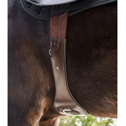 Leder-Sattelgurt fürs Reiten – Waldhausen, elastisch