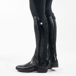 Glitzernde PU-Leder-Mini-Chaps Sabrina Damen Horze Glitzernde PU-Leder-Mini-Chaps Sabrina Damen Horze