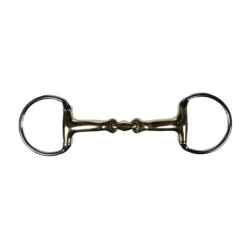 Reitgebiss Olivenkopf doppelt gebrochen 14 mm | HKM