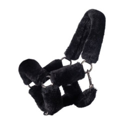 HKM Halfter mit Kunstfell fürs Hobby Horse – Reitzubehör