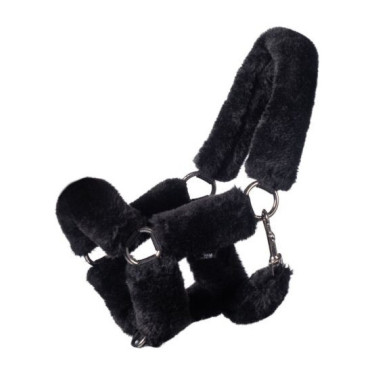 HKM Halfter mit Kunstfell fürs Hobby Horse – Reitzubehör