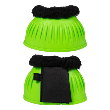 Reitglocken HKM Atlanta Neon mit Fellrand – Schutz