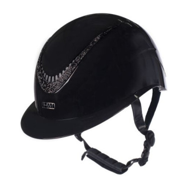Reithelm für Damen/Herren HKM Alarion Glänzend