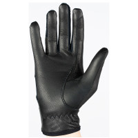 Leder- und Mesh-Handschuhe Damen Horze Schwarz Leder- und Mesh-Handschuhe Damen Horze Schwarz