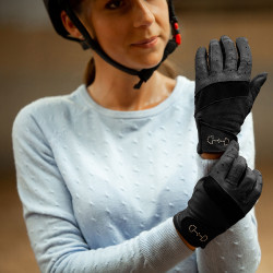 Leder- und Mesh-Handschuhe Damen Horze Leder- und Mesh-Handschuhe Damen Horze