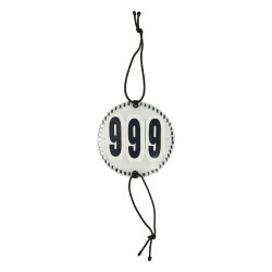 Startnummernhalter Strass Horze Weiß Wei&amp;szlig;