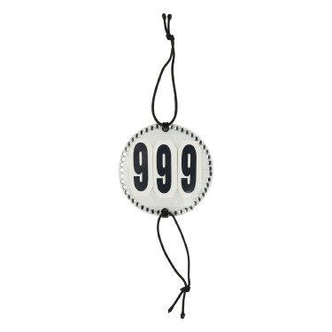 Startnummernhalter Strass Horze Weiß Wei&amp;szlig;