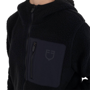 Unisex-Kinder-Fleecejacke aus Teddyfleece mit Reißverschluss und Kapuze Equestro Unisex-Kinder-Fleecejacke aus Teddyfleece mit Reißverschluss und Kapuze Equestro