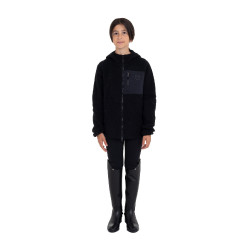 Unisex-Kinder-Fleecejacke aus Teddyfleece mit Reißverschluss und Kapuze Equestro Unisex-Kinder-Fleecejacke aus Teddyfleece mit Reißverschluss und Kapuze Equestro