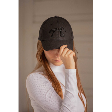 Reitkappe Naomi Pénélope – verstellbar, elegantes Herringbone Reitkappe Naomi Pénélope – verstellbar, elegantes Herringbone