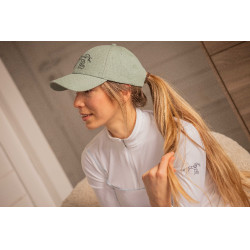 Reitkappe Naomi Pénélope – verstellbar, elegantes Herringbone Reitkappe Naomi Pénélope – verstellbar, elegantes Herringbone