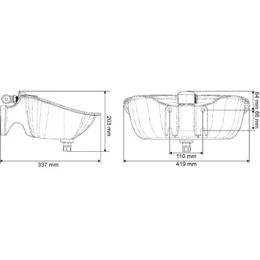 Tränkebecken Polydrink Tube La Gée Messing