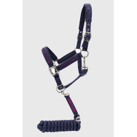 Halfter und Führstrick Harcour Amour Marine Marineblau