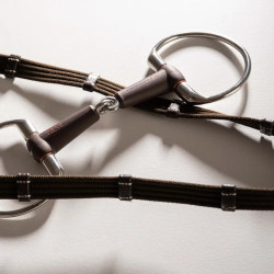 Olivenkopftrense Flex einfach gebrochen medium 18mm 14,5cm