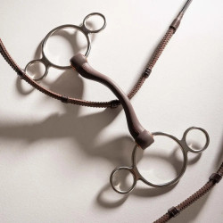 Pessoa 3 ring Gebiss Flex mit Zungenfreiheit hart 20mm 14,5cm