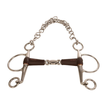 Pelham Flex doppelt gebrochen kurz medium 18mm 14,5cm Pelham Flex doppelt gebrochen kurz medium 18mm 14,5cm