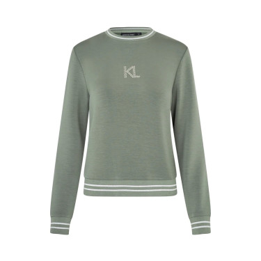 Damen-Sweatshirt mit Swarovski-Kristallen KLLilian Kingsland Damen-Sweatshirt mit Swarovski-Kristallen KLLilian Kingsland