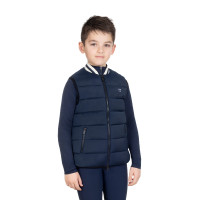 Technische Kinderweste mit Strickkragen Kinder